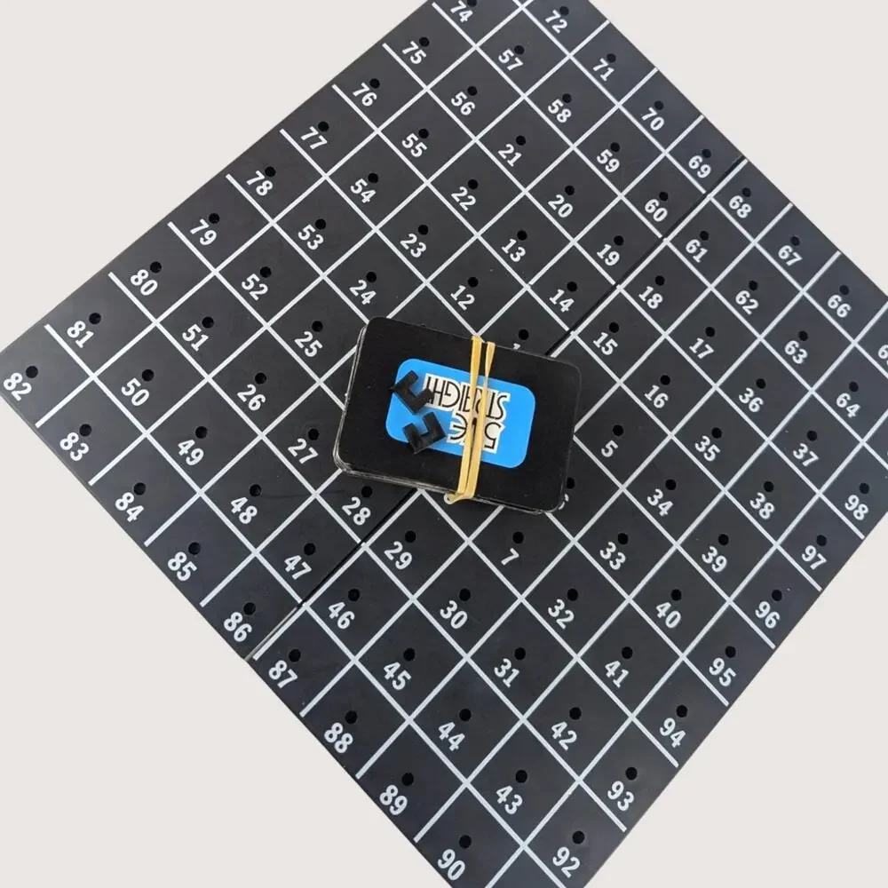 1960s Five Straight Pegboard Strategy Game